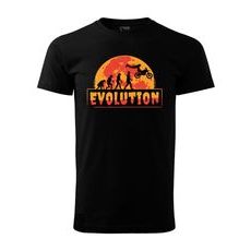 PÁNSKÉ TRIKO S MOTIVEM MOTOCROSS EVOLUTION 1 - ČERNÉ
