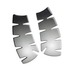 KNEE PAD METAL LOOK