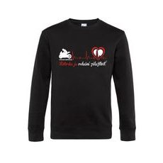 MIKINA MOTORKA JE SRDEČNÍ ZÁLEŽITOST ® ČERNÁ PÁNSKÁ