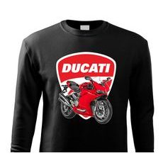 PÁNSKÁ MIKINA S MOTIVEM DUCATI 595 - ČERNÁ