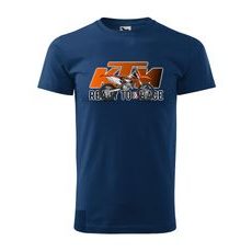 PÁNSKÉ TRIKO S MOTIVEM KTM EXC - TMAVĚ MODRÉ