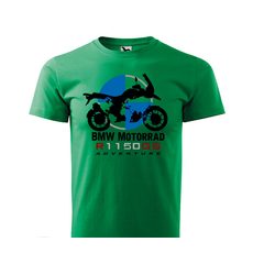 PÁNSKÉ TRIKO S MOTIVEM BMW R 1150 GS ADVENTURE - ZELENÉ