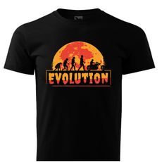 PÁNSKÉ TRIKO S MOTIVEM CHOPPERS EVOLUTION 2 - ČERNÉ
