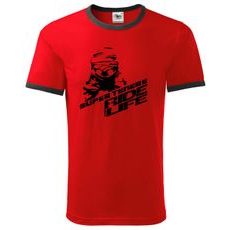 PÁNSKÉ TRIKO S MOTIVEM YAMAHA SUPERTENERE RIDE FOR LIFE - ČERVENÉ