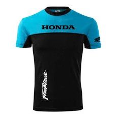 PÁNSKÉ TRIKO S MOTIVEM HONDA FIREBLADE TYRKYSOVÁ/ČERNÁ