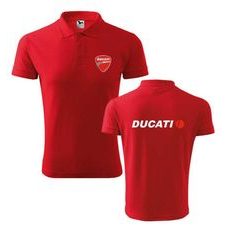 PÁNSKÉ POLO S MOTIVEM DUCATI - ČERVENÉ