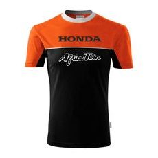 PÁNSKÉ TRIKO S MOTIVEM HONDA AFRICA 1 - ORANŽOVO/ČERNÉ