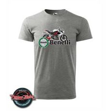 PÁNSKÉ TRIKO S MOTIVEM BENELLI TNT 899 - ŠEDÉ