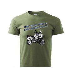 PÁNSKÉ TRIKO S MOTIVEM BMW MOTORCYCLES ENDURO - KHAKI