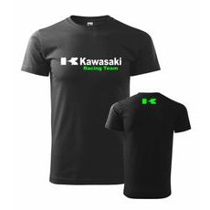 PÁNSKÉ TRIKO S MOTIVEM KAWASAKI RACING TEAM - ČERNÉ