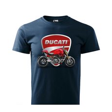 PÁNSKÉ TRIKO S MOTIVEM DUCATI MONSTER 1 - TMAVĚ MODRÉ