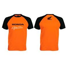 PÁNSKÉ TRIKO S MOTIVEM HONDA AFRICA - ČERNO/ORANŽOVÉ