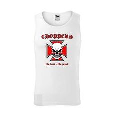 PÁNSKÉ TÍLKO CHOPPERS RIDE LOUD - RIDE PROUD BÍLÉ
