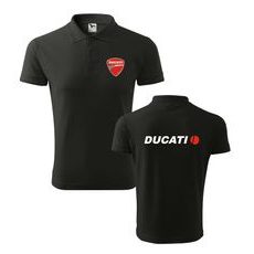 PÁNSKÉ POLO S MOTIVEM DUCATI - ČERNÉ