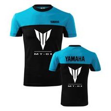 PÁNSKÉ TRIKO S MOTIVEM YAMAHA MT-03 - TYRKYSOVÁ/ČERNÁ