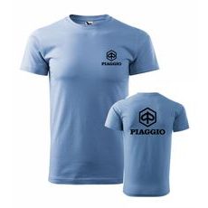 PÁNSKÉ TRIKO S MOTIVEM PIAGGIO 1 - SVĚTLE MODRÉ