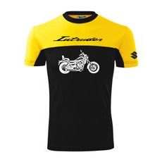 PÁNSKÉ TRIKO S MOTIVEM SUZUKI INTRUDER 1 - ŽLUTÁ/ČERNÁ