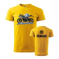 PÁNSKÉ TRIKO S MOTIVEM YAMAHA FAZER 2 - ŽLUTÉ