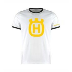 PÁNSKÉ TRIKO S MOTIVEM HUSQVARNA - BÍLÉ