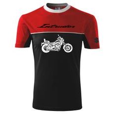 PÁNSKÉ TRIKO S MOTIVEM SUZUKI INTRUDER 1 - ČERVENÁ/ČERNÁ