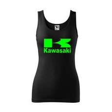 DÁMSKÉ TÍLKO S MOTIVEM KAWASAKI - ČERNÉ