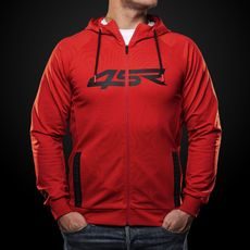 PÁNSKÁ MIKINA 4SR LOGO ZIP RED
