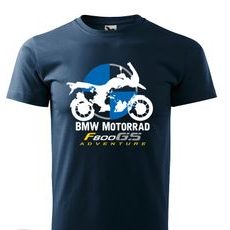 PÁNSKÉ TRIKO S MOTIVEM BMW F 800 GS ADVENTURE 1 - TMAVĚ MODRÉ