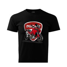 PÁNSKÉ TRIKO S MOTIVEM DUCATI MULTISTRADA - ČERNÉ