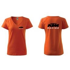 DÁMSKÉ TRIKO S MOTIVEM KTM RACING 2 - ORANŽOVÉ