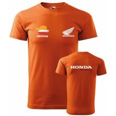 PÁNSKÉ TRIKO S MOTIVEM HONDA REPSOL - ORANŽOVÉ