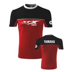 PÁNSKÉ TRIKO S MOTIVEM YAMAHA XTX - ČERNÁ/ČERVENÁ