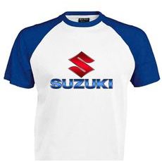 PÁNSKÉ TRIKO S MOTIVEM SUZUKI 4 - MODRO/BÍLÉ