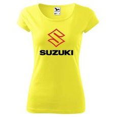 DÁMSKÉ TRIKO S MOTIVEM SUZUKI - CITRONOVÉ