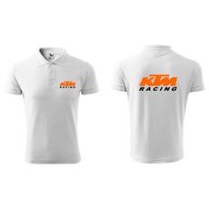 PÁNSKÉ POLO S MOTIVEM KTM RACING - BÍLÉ