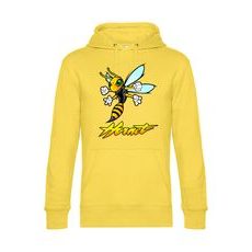 PÁNSKÁ MIKINA S KAPUCÍ A MOTIVEM HONDA HORNET 1 - ŽLUTÁ