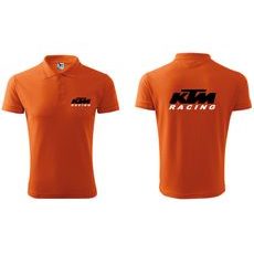 PÁNSKÉ POLO S MOTIVEM KTM RACING - ORANŽOVÉ