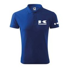 PÁNSKÉ POLO S MOTIVEM KAWASAKI - KRÁLOVSKY MODRÁ