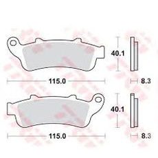 BRZDOVÉ DESTIČKY TRW MCB704