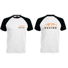 PÁNSKÉ TRIKO S MOTIVEM KTM RACING 6 - ČERNO/BÍLÉ