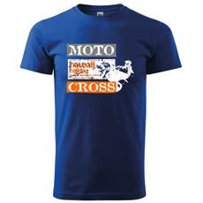 PÁNSKÉ TRIKO S MOTIVEM MOTOCROSS HAWAII - KRÁLOVSKY MODRÉ