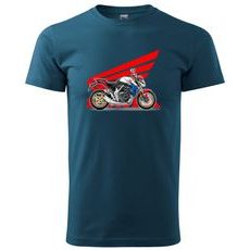 PÁNSKÉ TRIKO S MOTIVEM HONDA CB 1000 - PETROLEJOVÉ