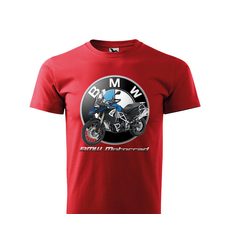 PÁNSKÉ TRIKO S MOTIVEM BMW F 800 GS MOTORRAD - ČERVENÉ
