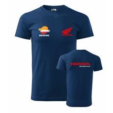 PÁNSKÉ TRIKO S MOTIVEM HONDA REPSOL - TMAVĚ MODRÉ