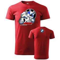 PÁNSKÉ TRIKO S MOTIVEM BMW S 1000 RR - ČERVENÁ