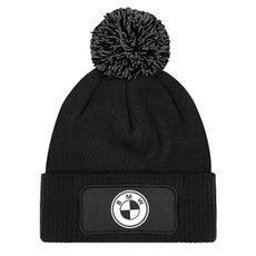 ZIMNÍ ČEPKA S BAMBULÍ A MOTIVEM BMW