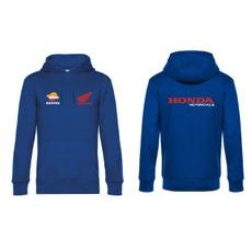 PÁNSKÁ MIKINA S KAPUCÍ A MOTIVEM HONDA REPSOL - KRÁLOVSKY MODRÁ