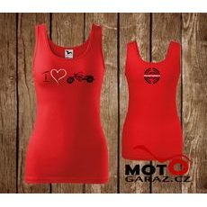 DÁMSKÉ TÍLKO MOTOGARÁŽ LIMITED EDITION CHOPPER - ČERVENÉ