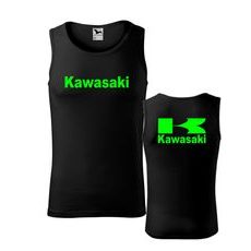 PÁNSKÉ TÍLKO S MOTIVEM KAWASAKI - ČERNÉ