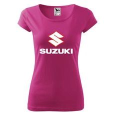 DÁMSKÉ TRIKO S MOTIVEM SUZUKI 3 - RŮŽOVÉ