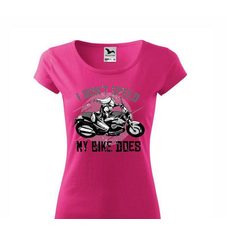 DÁMSKÉ TRIKO S MOTIVEM I DONT SPEED 1 - RŮŽOVÉ